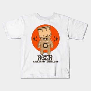 Bear Bass Drum Kids T-Shirt